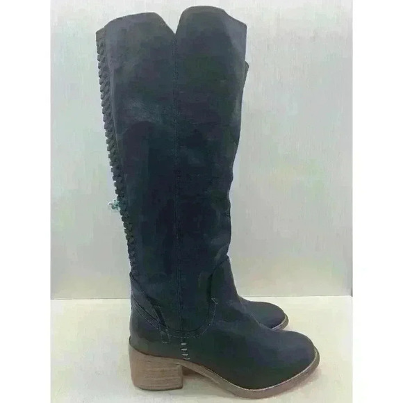 Dolce Vita Gage Women’s Black Leather Pull On Knee High Riding Boots Size US 7.5 - Picture 7 of 11